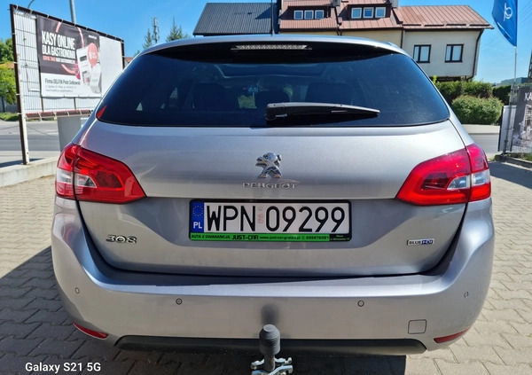 Peugeot 308 cena 32900 przebieg: 209000, rok produkcji 2015 z Płońsk małe 254